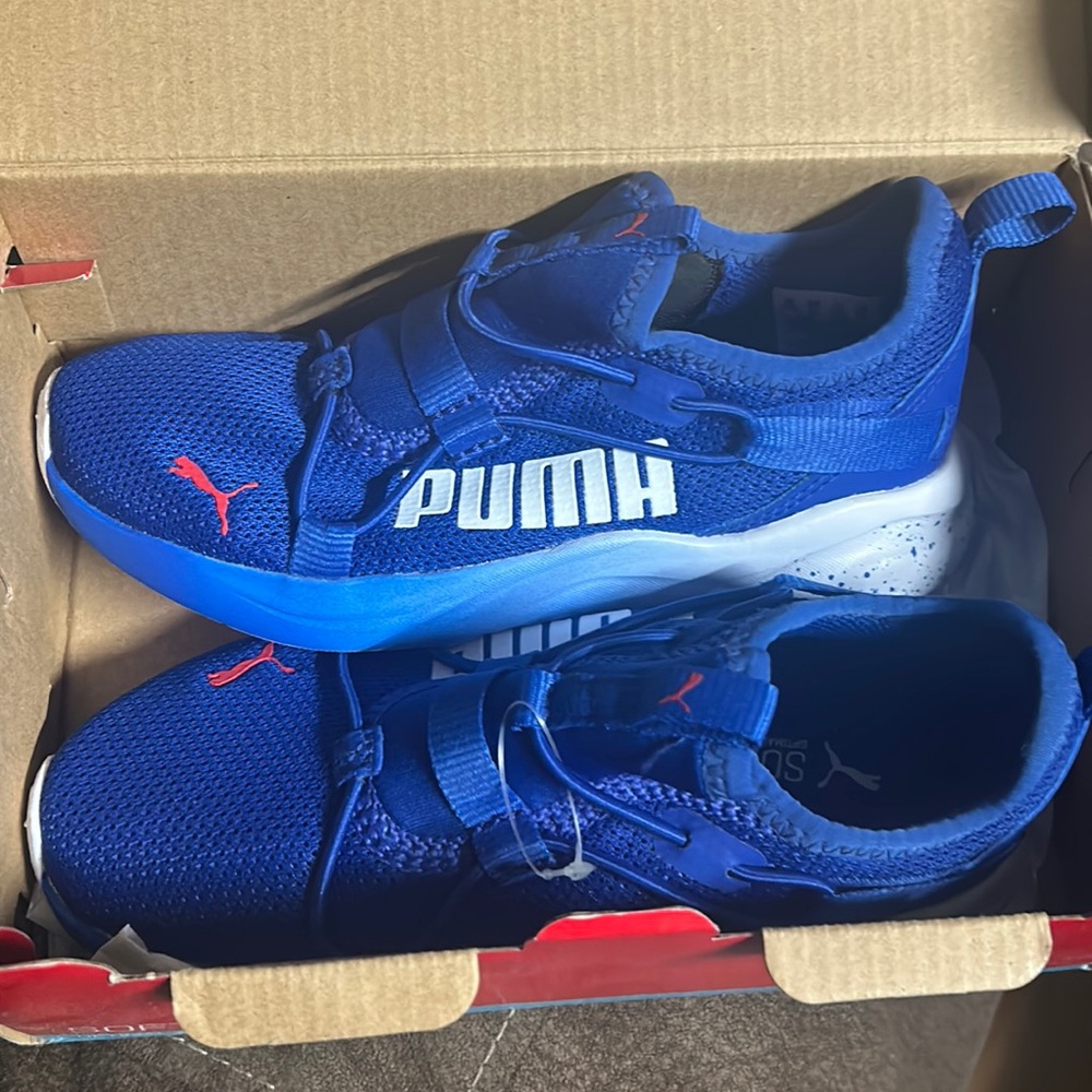 Blue Pumas for boys